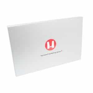 Brushed Silver Custom Box Hardwood