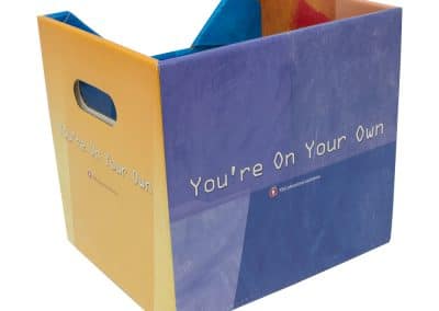 Corrugated Carry Storage Tote Box On Your Own