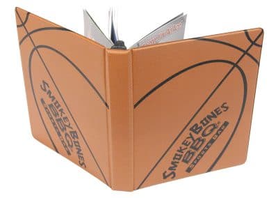 Vinyl Menu Binder Basketball