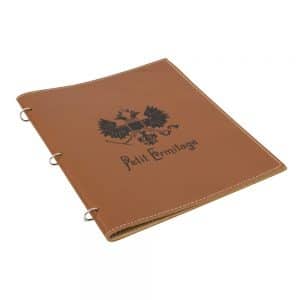 Leather Ring Folder Outside