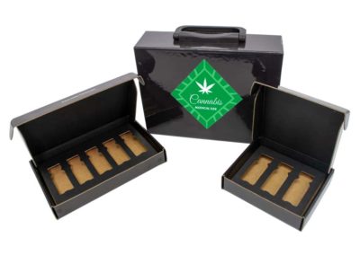 Cannabis Box Set with Inserts and Handle